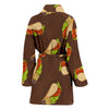 Taco Pattern Print Design TC08 Women Bathrobe