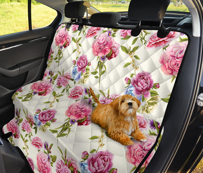 Carnations Pattern Print Design CN02 Rear Dog  Seat Cover