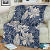 Water Lily Pattern Print Design WL04 Fleece Blanket