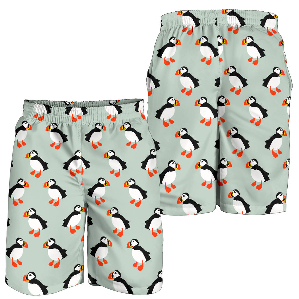 Puffin Pattern Print Design A03 Mens Shorts