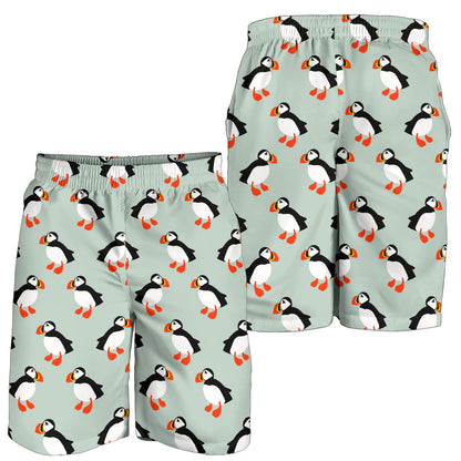 Puffin Pattern Print Design A03 Mens Shorts
