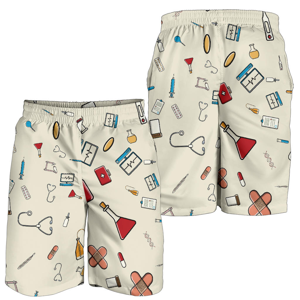 Nurse Pattern Print Design A04 Mens Shorts