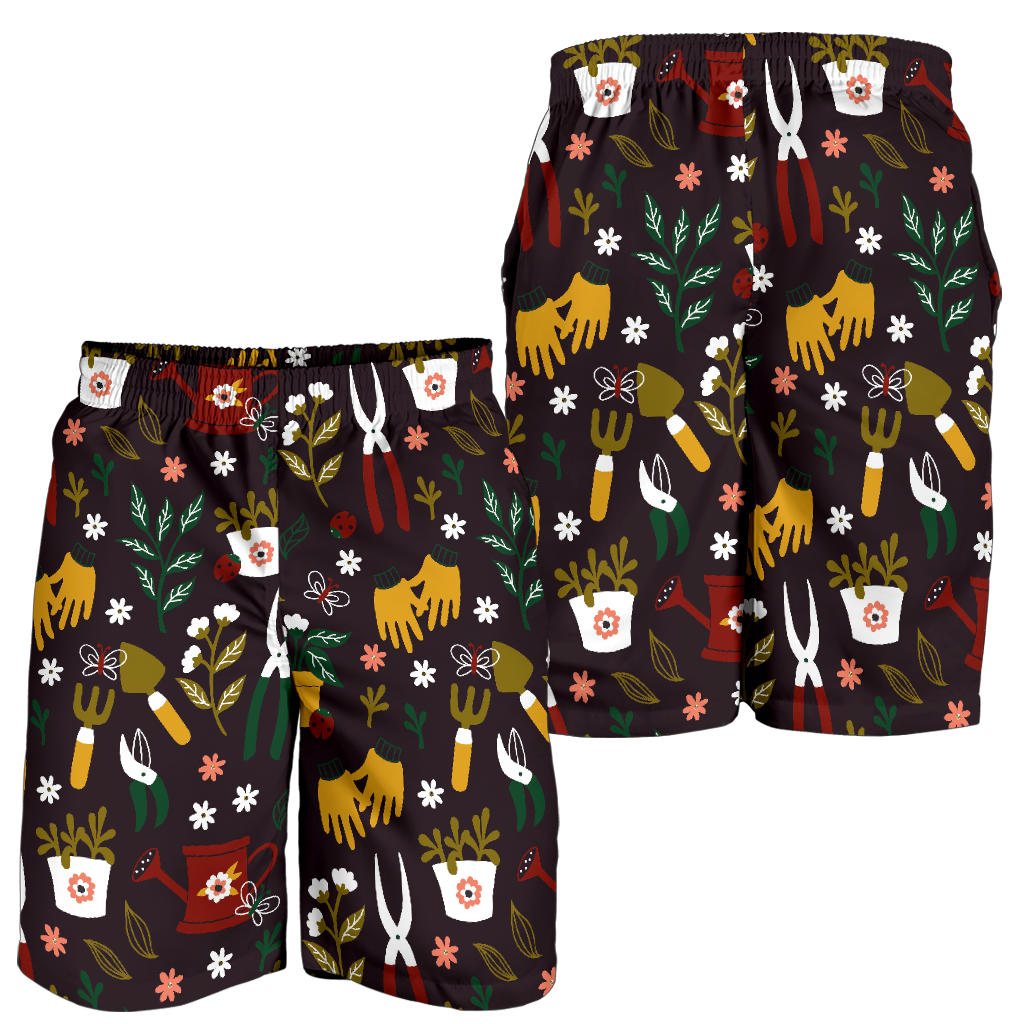 Gardening Pattern Print Design G05 Mens Shorts