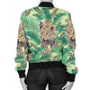 Leopard Pattern Print Design 03 Women's Bomber Jacket