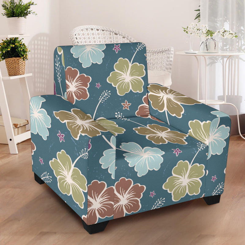 Hibiscus Pattern Print Design HB033 Armchair Slipcover