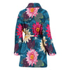 Water Lily Pattern Print Design WL05 Women Bathrobe