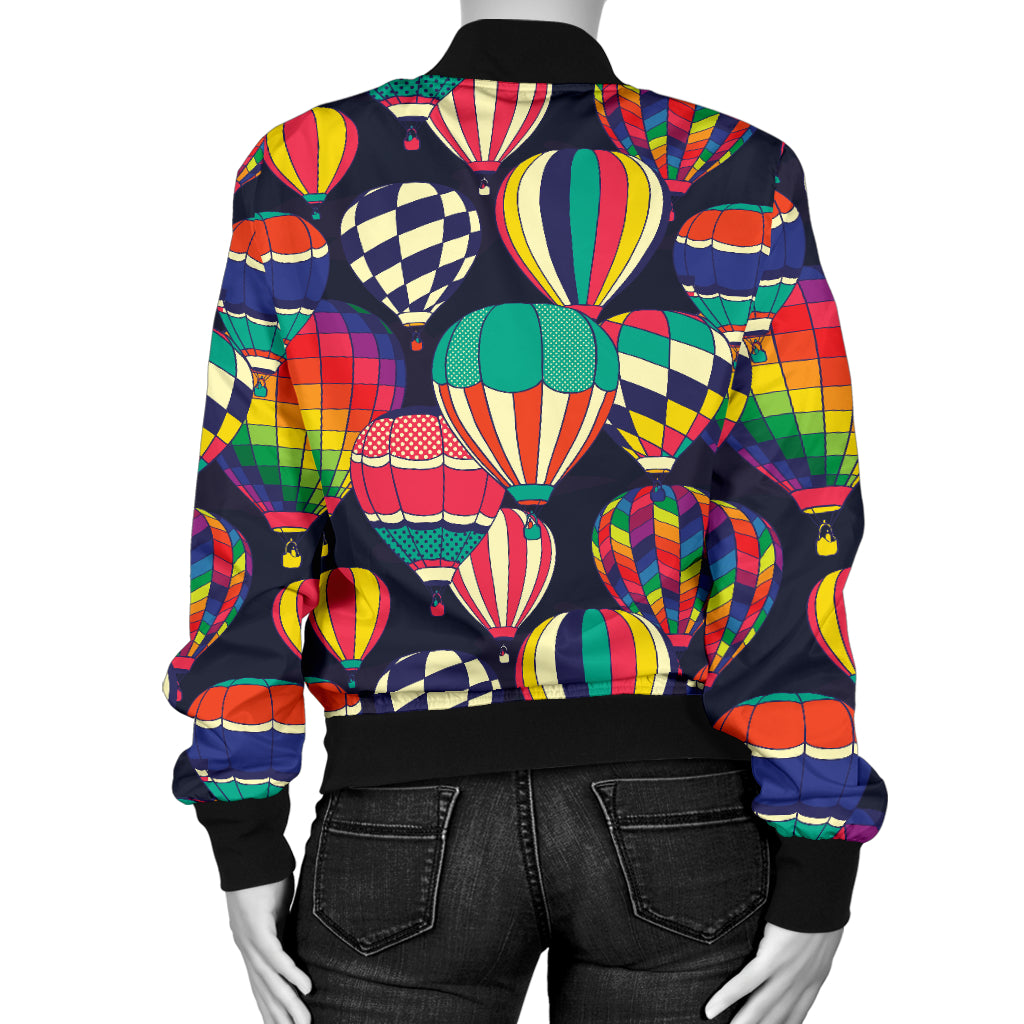 Ballon Pattern Print Design 02 Women's Bomber Jacket