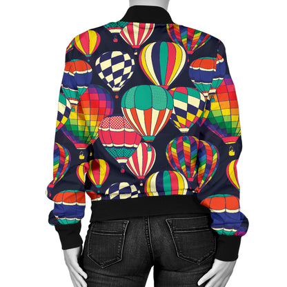 Ballon Pattern Print Design 02 Women's Bomber Jacket