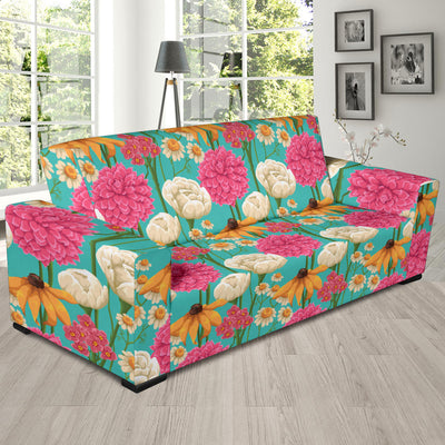 Summer Floral Pattern Print Design SF07 Sofa Slipcover