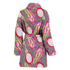 Dragonfruit Pattern Print Design DF03 Women Bathrobe