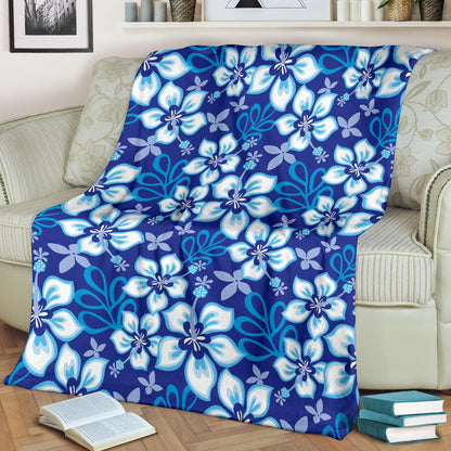 Hibiscus Pattern Print Design HB04 Fleece Blanket