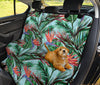 Bird Of Paradise Pattern Print Design BOP01 Rear Dog  Seat Cover