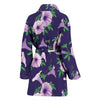 Morning Glory Pattern Print Design MG01 Women Bathrobe