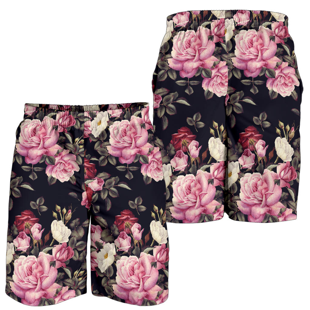 Rose Pattern Mens Shorts