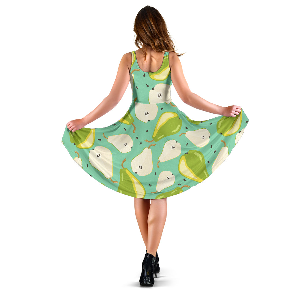 Pear Pattern Print Design PE04 Midi Dress