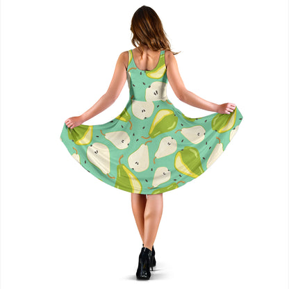 Pear Pattern Print Design PE04 Midi Dress