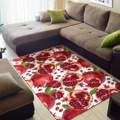 Pomegranate Pattern Print Design PG03 Area Rugs