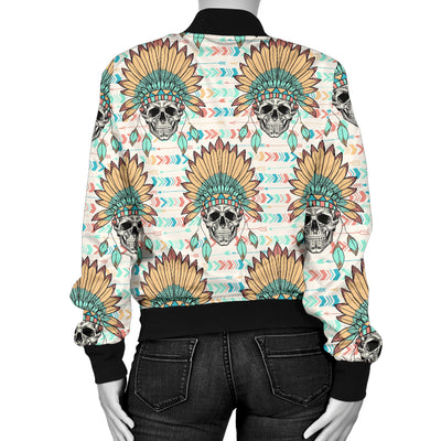 Boho Pattern Print Design 04 Women's Bomber Jacket