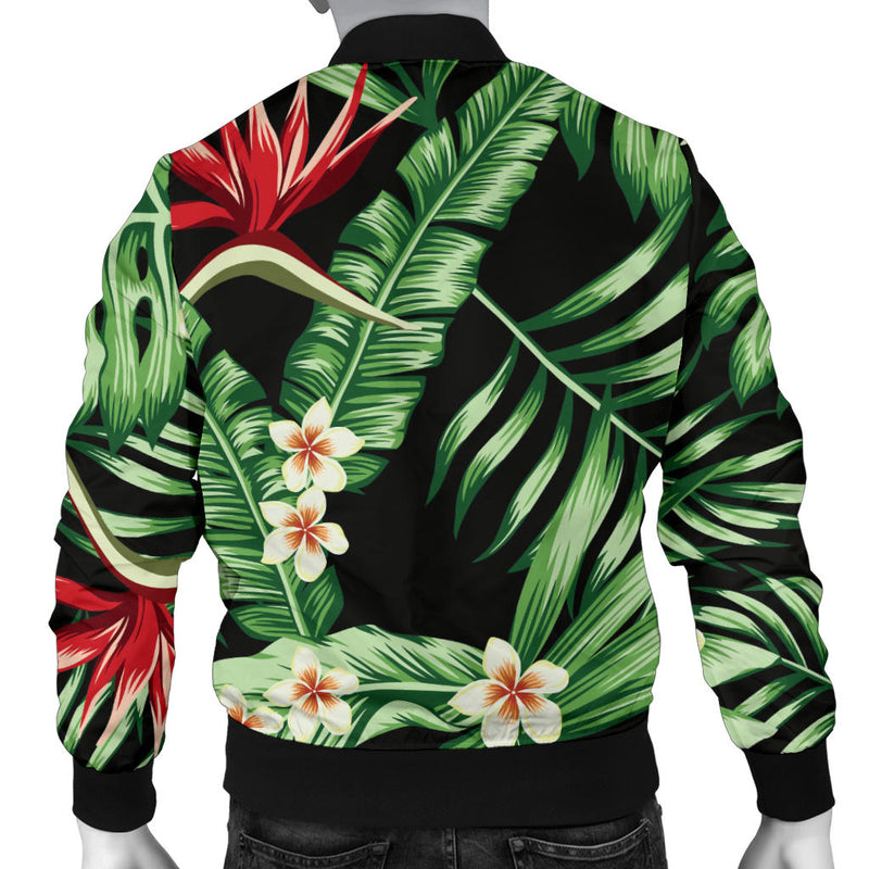 Bird Of Paradise Pattern Print Design BOP05 Men Bomber Jacket