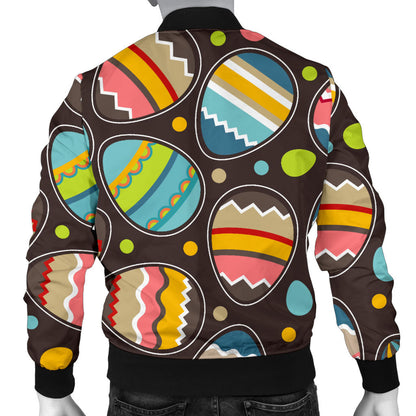 Easter Eggs Pattern Print Design RB03 Men Bomber Jacket