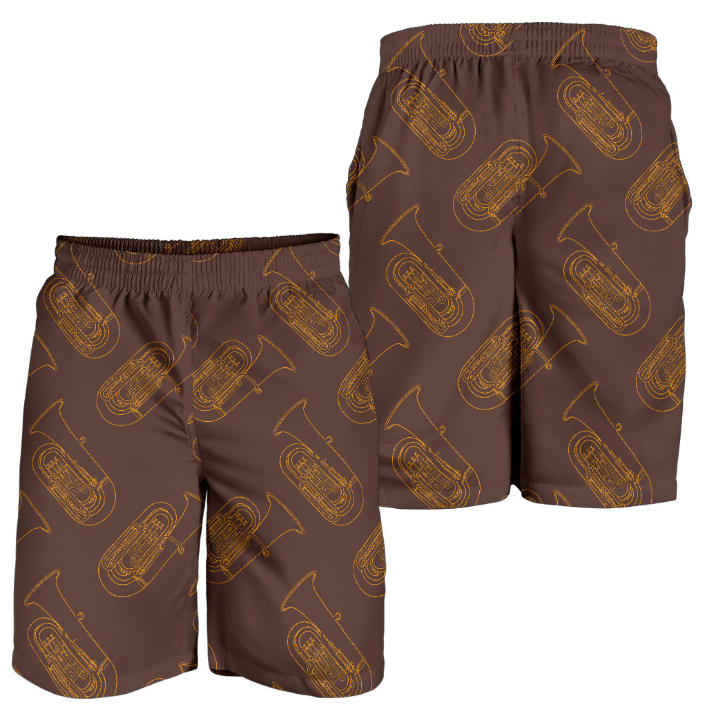 Tuba Pattern Print Design 02 Mens Shorts