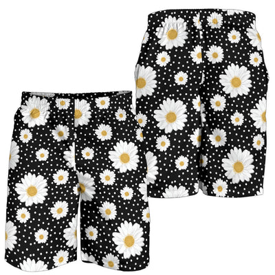 Daisy Pattern Print Design DS02 Mens Shorts