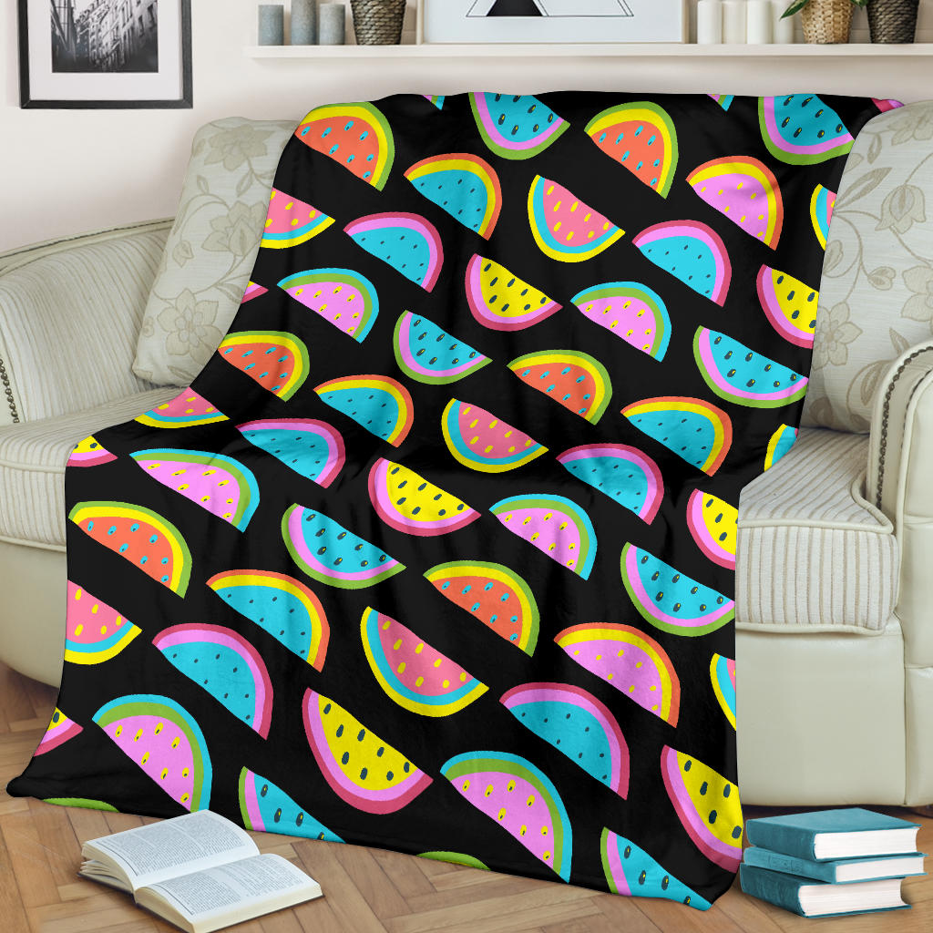 Watermelon Pattern Print Design WM08 Fleece Blanket