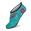 Sea Turtle Pattern Aqua Water Shoes