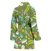 Gardening Pattern Print Design G06 Women Bathrobe