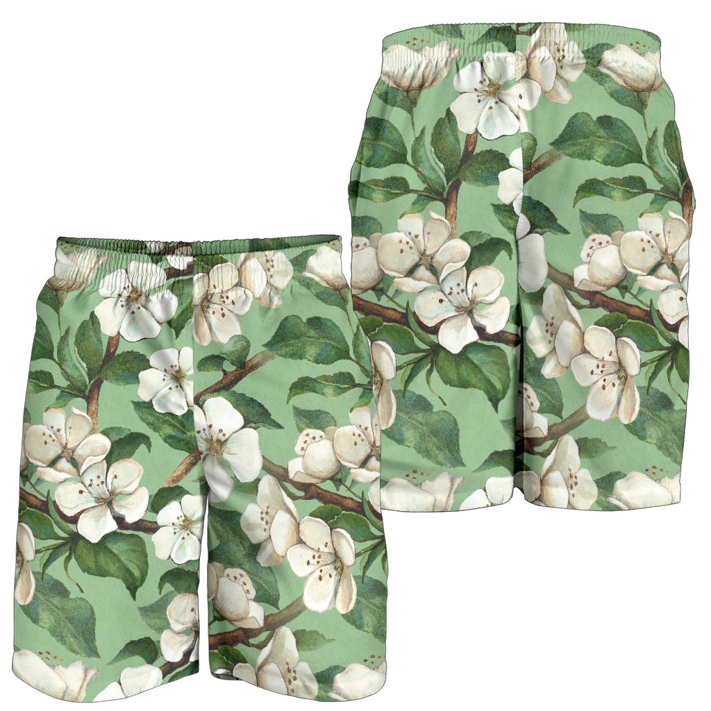 Apple blossom Pattern Print Design AB02 Mens Shorts