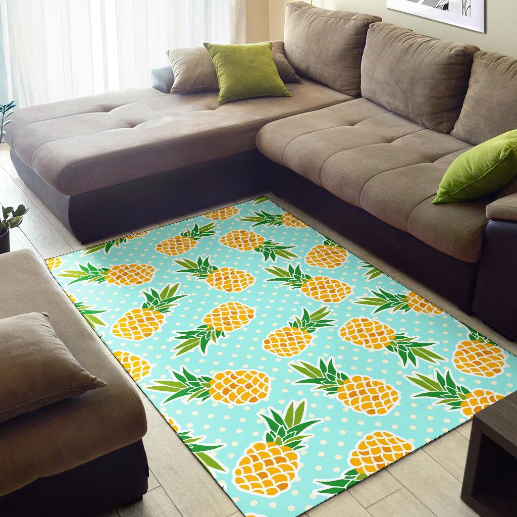 Pineapple Pattern Print Design PP01 Area Rugs