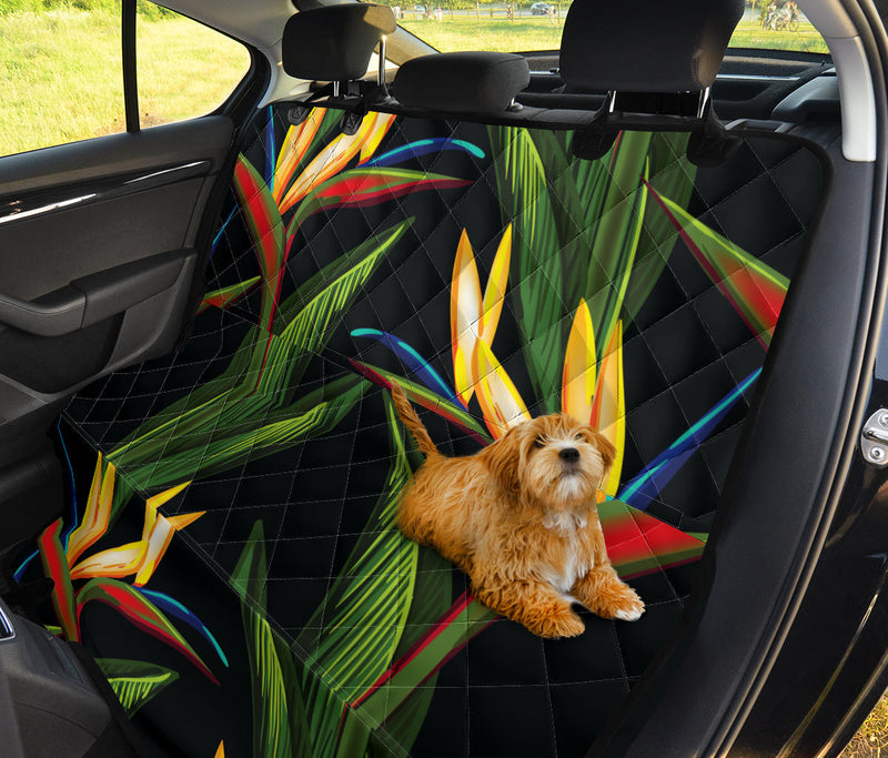 Bird Of Paradise Pattern Print Design BOP012 Rear Dog  Seat Cover