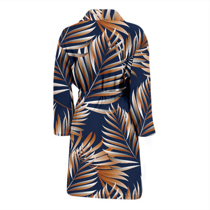 Tropical Flower Pattern Print Design TF07 Men Bathrobe