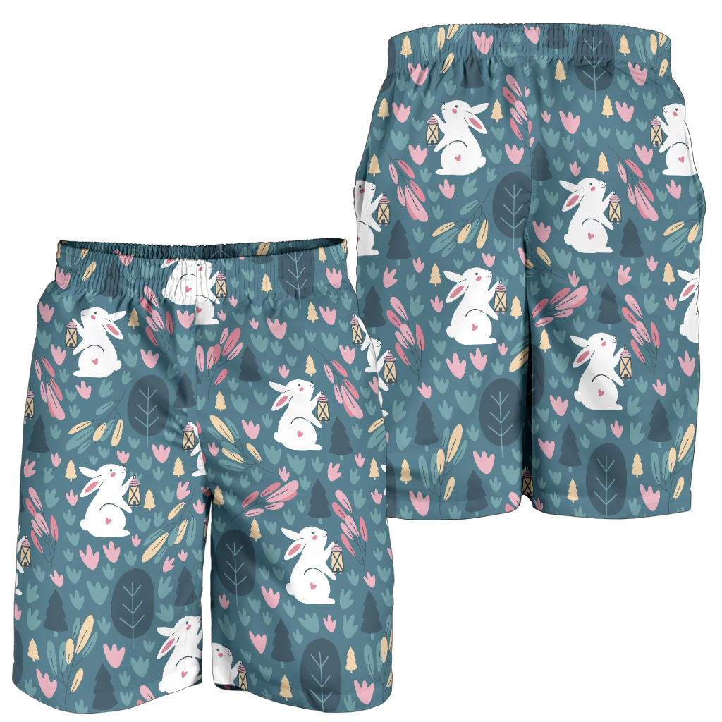Rabbit Pattern Print Design RB013 Mens Shorts