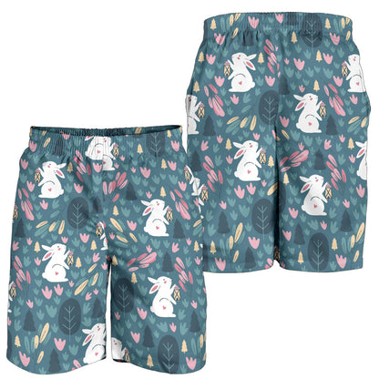 Rabbit Pattern Print Design RB013 Mens Shorts