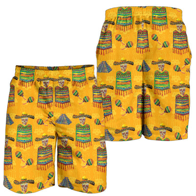 Maracas Mexican Style Pattern Print Design 02 Mens Shorts