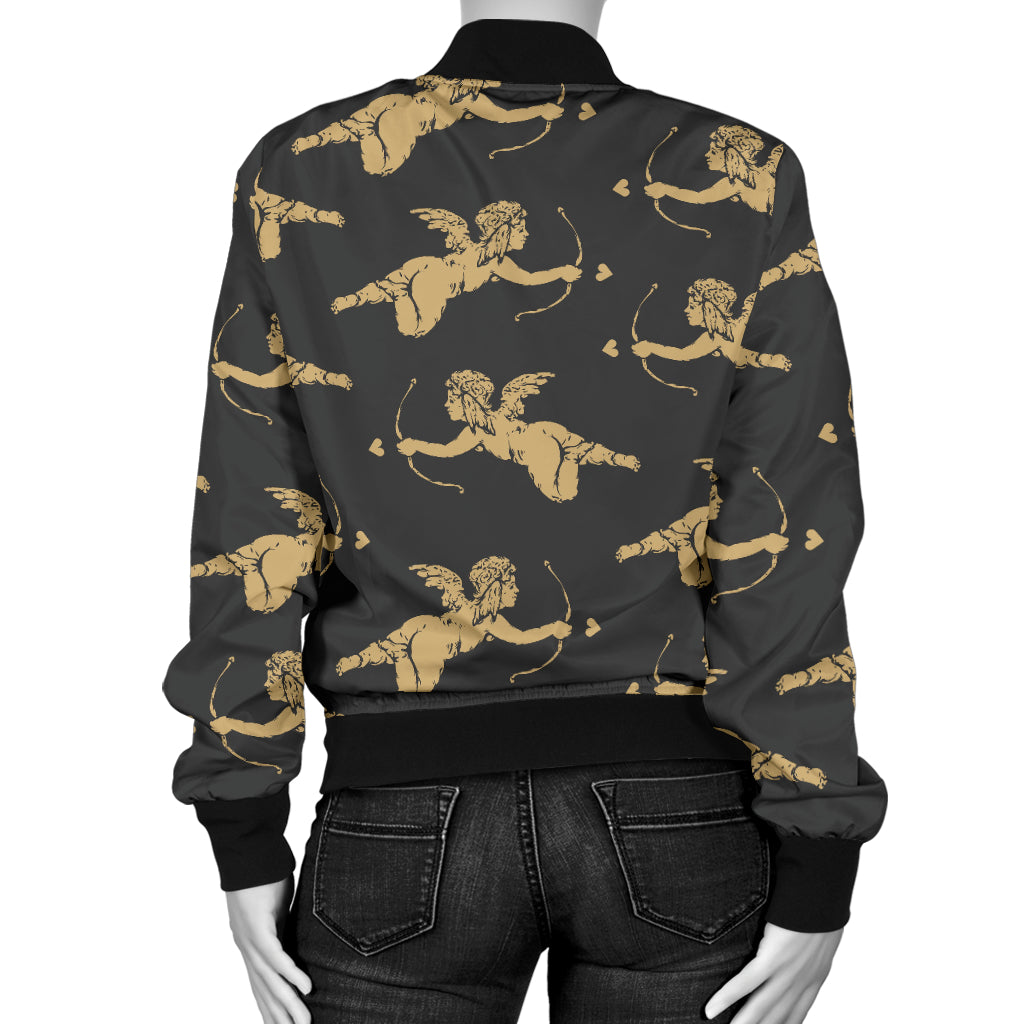 Cupid Pattern Print Design 02 Women's Bomber Jacket
