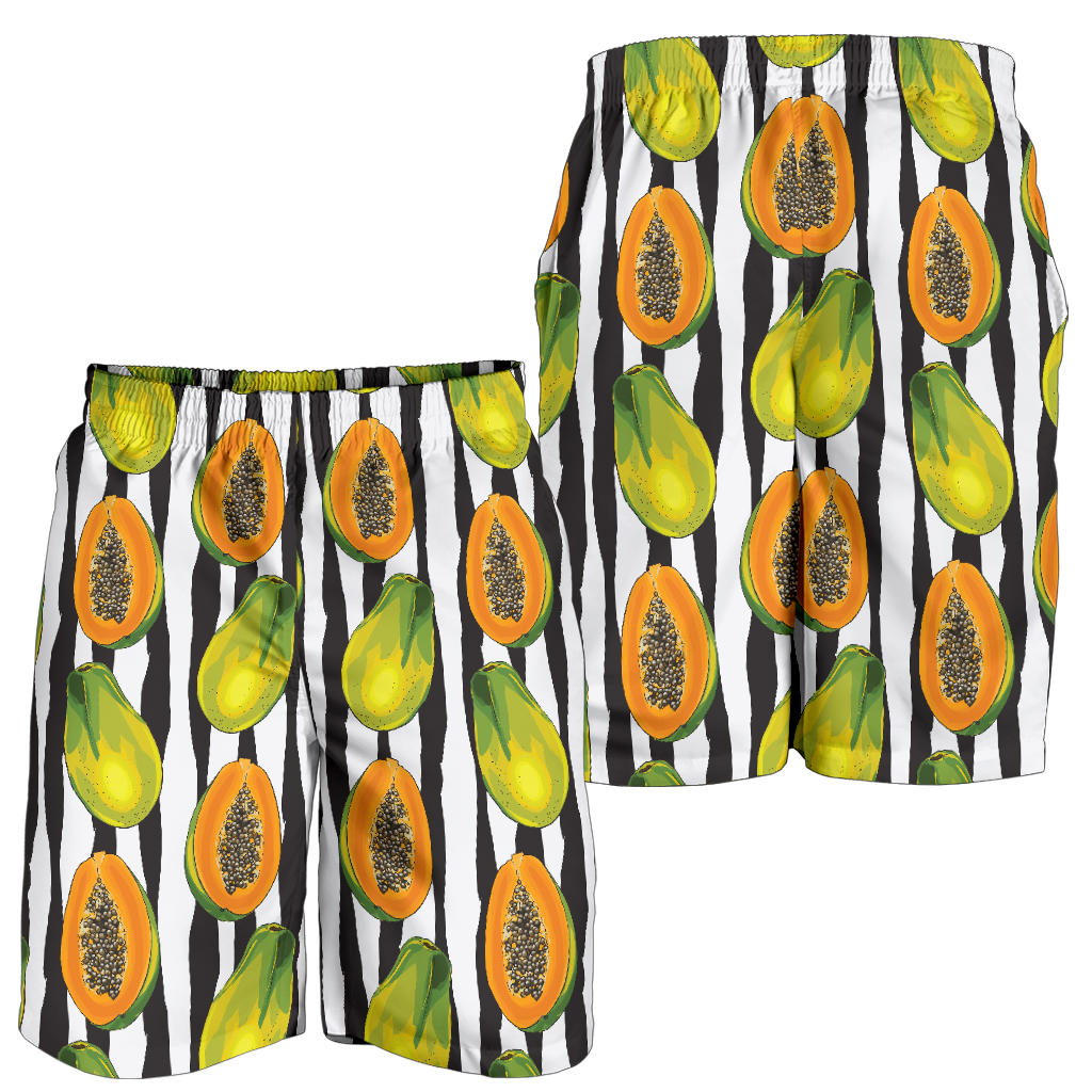 Papaya Pattern Print Design PP01 Mens Shorts
