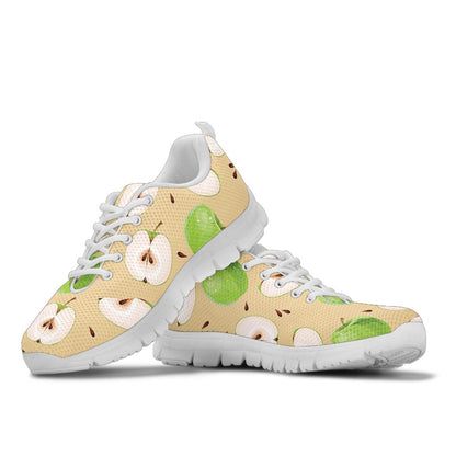 Apple Pattern Print Design AP07 Sneakers White Bottom Shoes