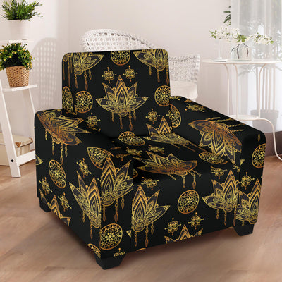 lotus Boho Pattern Print Design LO03 Armchair Slipcover