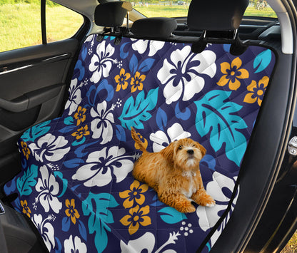 Hibiscus Pattern Print Design HB030 Rear Dog  Seat Cover