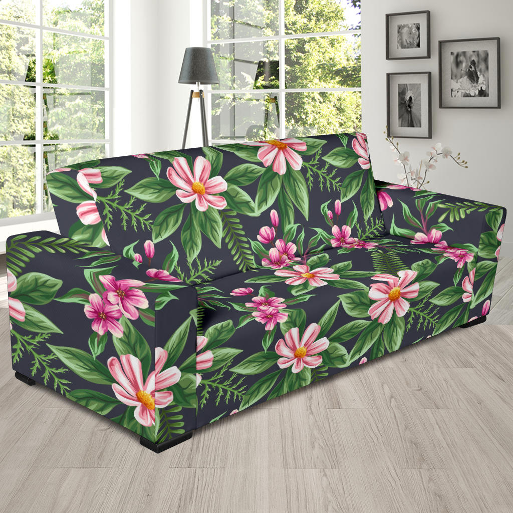 Summer Floral Pattern Print Design SF010 Sofa Slipcover