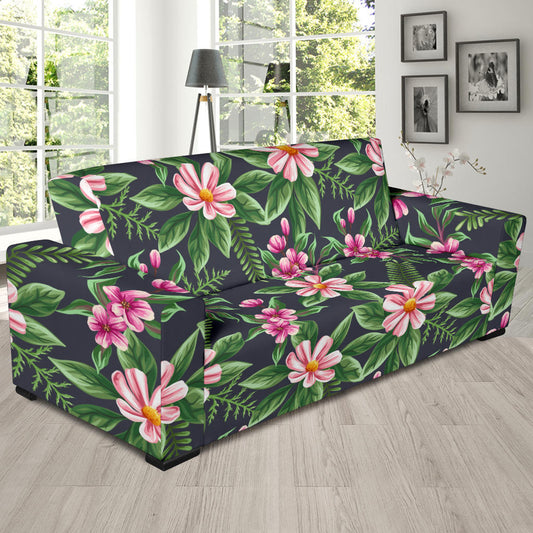 Summer Floral Pattern Print Design SF010 Sofa Slipcover