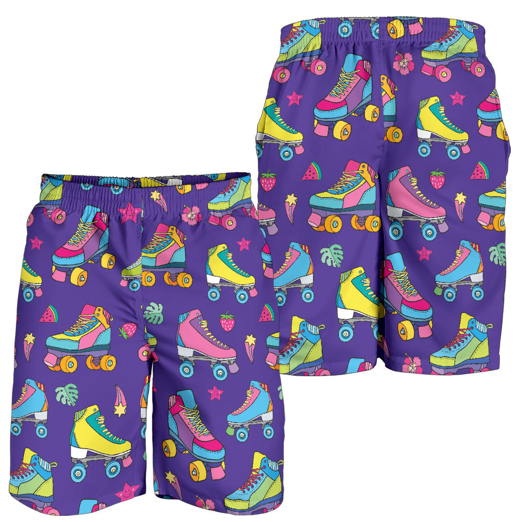 Roller skate Colorful Pattern Print Design A05 Mens Shorts