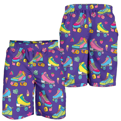 Roller skate Colorful Pattern Print Design A05 Mens Shorts