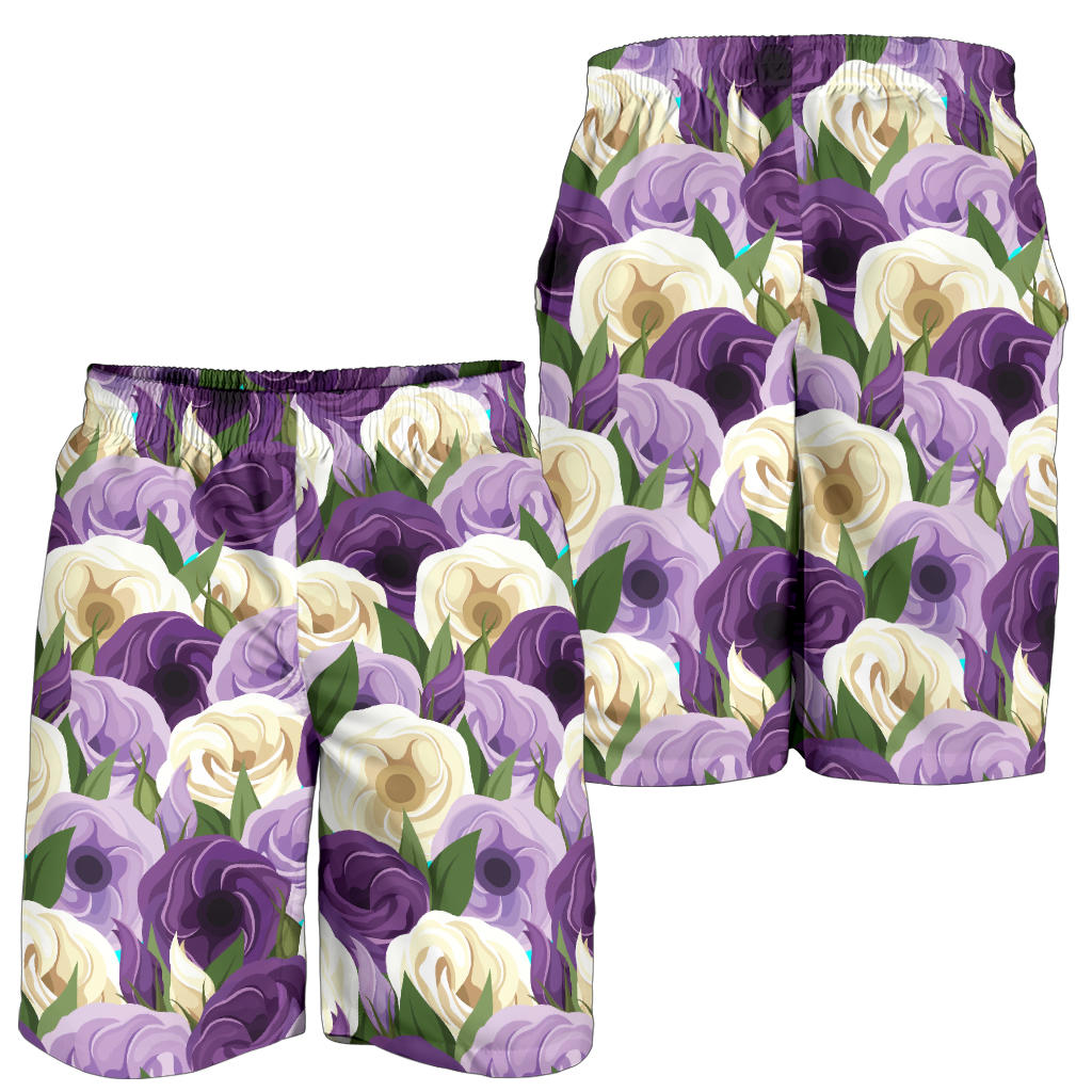 Lisianthus Pattern Print Design LT01 Mens Shorts