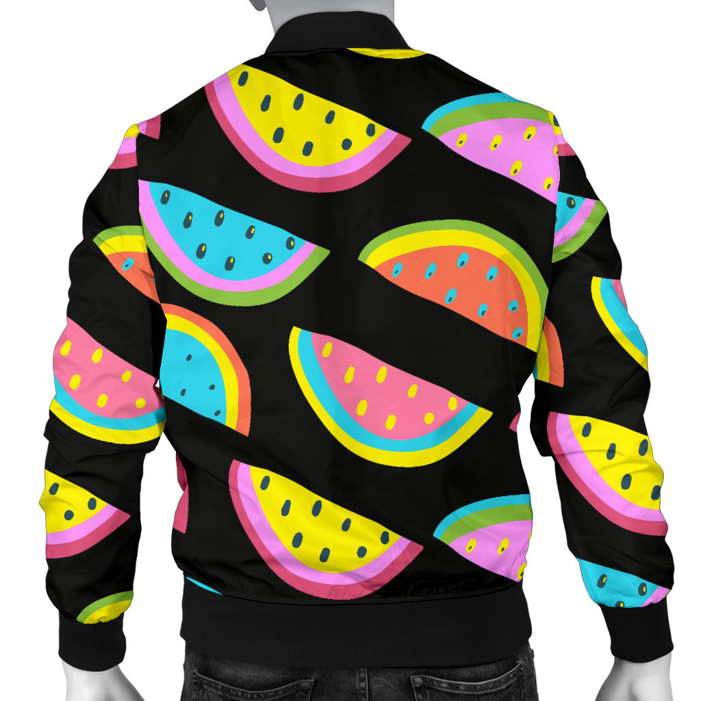 Watermelon Pattern Print Design WM08 Men Bomber Jacket