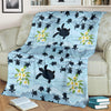 Sea Turtle Pattern Print Design T011 Fleece Blanket