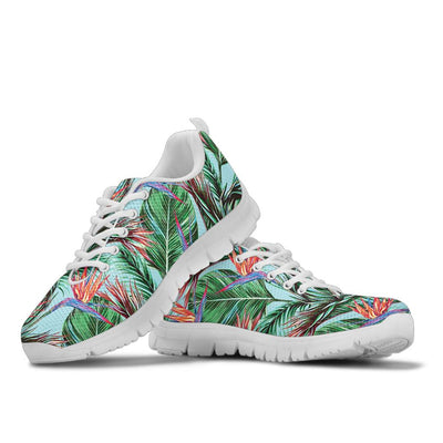 Bird Of Paradise Pattern Print Design BOP01 Sneakers White Bottom Shoes