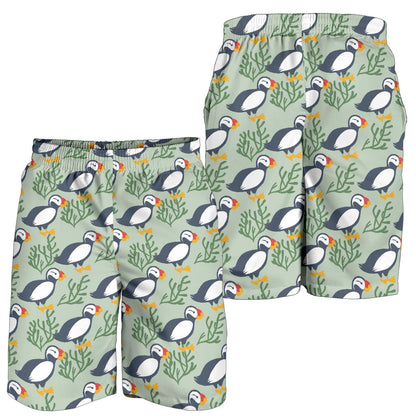 Puffin Pattern Print Design A04 Mens Shorts